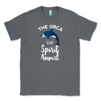Charcoal Heather orca spirit animal killer whale ocean sea marine funny water raglan ba Classic Tee - linhVisuals