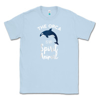 Dusty Blue orca spirit animal killer whale ocean sea marine funny water raglan ba Classic Tee - linhVisuals