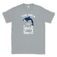 Heather Grey orca spirit animal killer whale ocean sea marine funny water raglan ba Classic Tee - linhVisuals