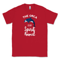Red orca spirit animal killer whale ocean sea marine funny water raglan ba Classic Tee - linhVisuals