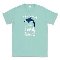 Seafoam orca spirit animal killer whale ocean sea marine funny water raglan ba Classic Tee - linhVisuals