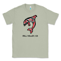 Matcha mill valley, california native american orca killer whale raglan baseb Classic Tee - linhVisuals