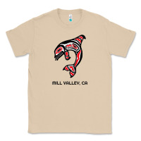 Mushroom mill valley, california native american orca killer whale raglan baseb Classic Tee - linhVisuals