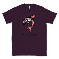 Plum mill valley, california native american orca killer whale raglan baseb Classic Tee - linhVisuals