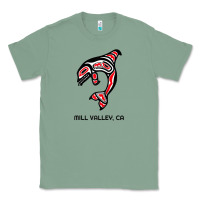 Sage mill valley, california native american orca killer whale raglan baseb Classic Tee - linhVisuals