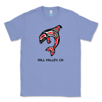 Colony Blue mill valley, california native american orca killer whale raglan baseb Classic Tee - linhVisuals