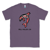 Lavender mill valley, california native american orca killer whale raglan baseb Classic Tee - linhVisuals