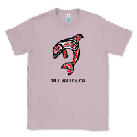 Lilac mill valley, california native american orca killer whale raglan baseb Classic Tee - linhVisuals