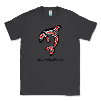 Smoke mill valley, california native american orca killer whale raglan baseb Classic Tee - linhVisuals