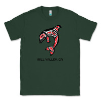 Sports Green mill valley, california native american orca killer whale raglan baseb Classic Tee - linhVisuals