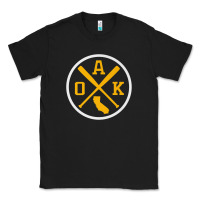 Black retro oakland baseball emblem vintage oak premium Classic Tee - linhVisuals
