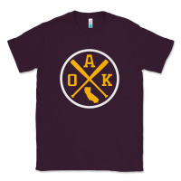 Plum retro oakland baseball emblem vintage oak premium Classic Tee - linhVisuals