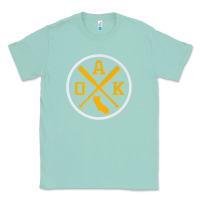 Seafoam retro oakland baseball emblem vintage oak premium Classic Tee - linhVisuals