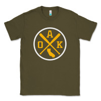 Army Green retro oakland baseball emblem vintage oak premium Classic Tee - linhVisuals
