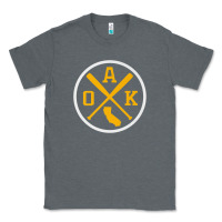 Charcoal Heather retro oakland baseball emblem vintage oak premium Classic Tee - linhVisuals