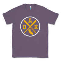 Lavender retro oakland baseball emblem vintage oak premium Classic Tee - linhVisuals