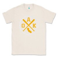 Natural retro oakland baseball emblem vintage oak premium Classic Tee - linhVisuals