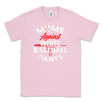 Bubblegum Pink moms against white baseball pants sport lover mothers day Classic Tee - linhVisuals