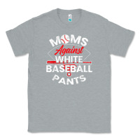 Heather Grey moms against white baseball pants sport lover mothers day Classic Tee - linhVisuals
