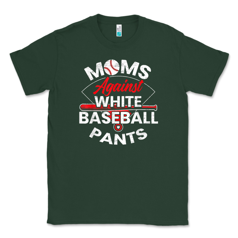 Moms Against White Baseball Pants Sport Lover Mothers Day Classic Tee by linhVisuals | Teevron
