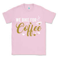 Bubblegum Pink we bike for coffee t shirt Classic Tee - linhVisuals