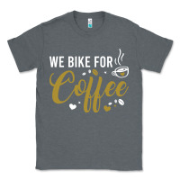 Charcoal Heather we bike for coffee t shirt Classic Tee - linhVisuals