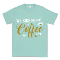 Seafoam we bike for coffee t shirt Classic Tee - linhVisuals