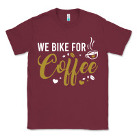 Burgundy we bike for coffee t shirt Classic Tee - linhVisuals