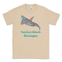 Mushroom san juan islands upward orca killer whale native american raglan baseb Classic Tee - linhVisuals