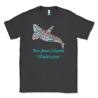 Smoke san juan islands upward orca killer whale native american raglan baseb Classic Tee - linhVisuals