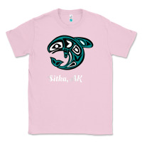 Bubblegum Pink sitka alaska native american tribal orca killer whale raglan baseball Classic Tee - linhVisuals