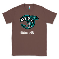 Chestnut sitka alaska native american tribal orca killer whale raglan baseball Classic Tee - linhVisuals