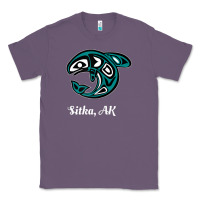 Sitka Alaska Native American Tribal Orca Killer Whale Raglan Baseball Classic Tee | Teevron