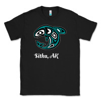 Black sitka alaska native american tribal orca killer whale raglan baseball Classic Tee - linhVisuals