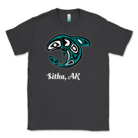 Smoke sitka alaska native american tribal orca killer whale raglan baseball Classic Tee - linhVisuals