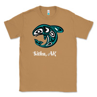 Toasted Coconut sitka alaska native american tribal orca killer whale raglan baseball Classic Tee - linhVisuals