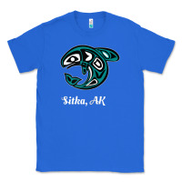 True Royal sitka alaska native american tribal orca killer whale raglan baseball Classic Tee - linhVisuals
