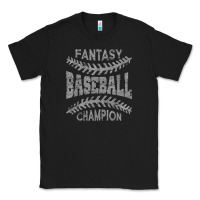Black fantasy baseball champion distressed Classic Tee - linhVisuals