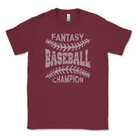 Burgundy fantasy baseball champion distressed Classic Tee - linhVisuals