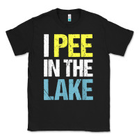 Black i pee in the lake funny summer vacation t shirt Classic Tee - linhVisuals