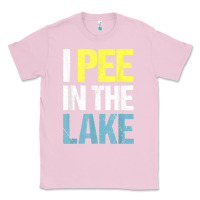 Bubblegum Pink i pee in the lake funny summer vacation t shirt Classic Tee - linhVisuals