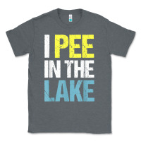 Charcoal Heather i pee in the lake funny summer vacation t shirt Classic Tee - linhVisuals