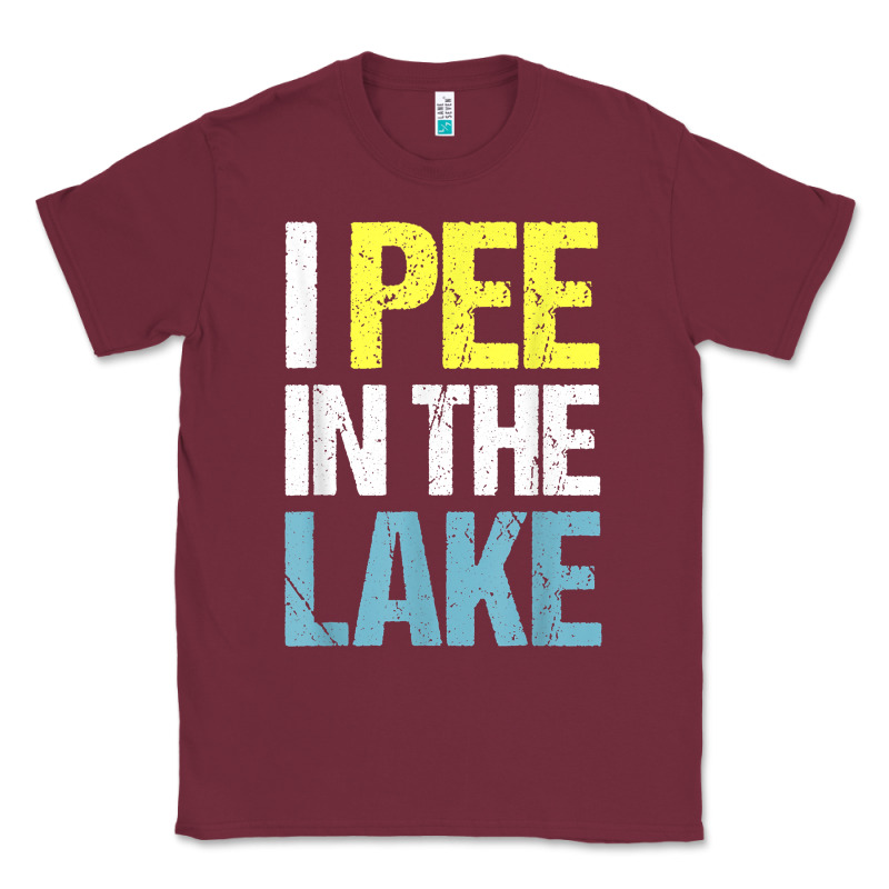 I Pee In The Lake Funny Summer Vacation T Shirt Classic Tee by linhVisuals | Teevron