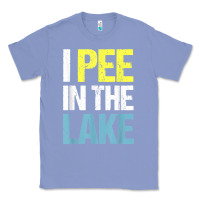 Colony Blue i pee in the lake funny summer vacation t shirt Classic Tee - linhVisuals