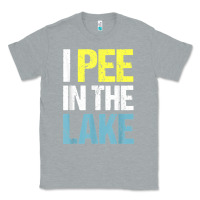 Heather Grey i pee in the lake funny summer vacation t shirt Classic Tee - linhVisuals