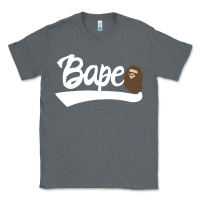 Charcoal Heather bape text Classic Tee - linhVisuals