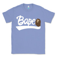 Colony Blue bape text Classic Tee - linhVisuals