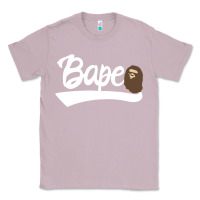 Lilac bape text Classic Tee - linhVisuals