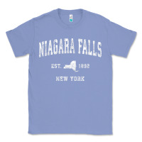 Colony Blue niagara falls new york ny vintage athletic sports design t shirt Classic Tee - linhVisuals