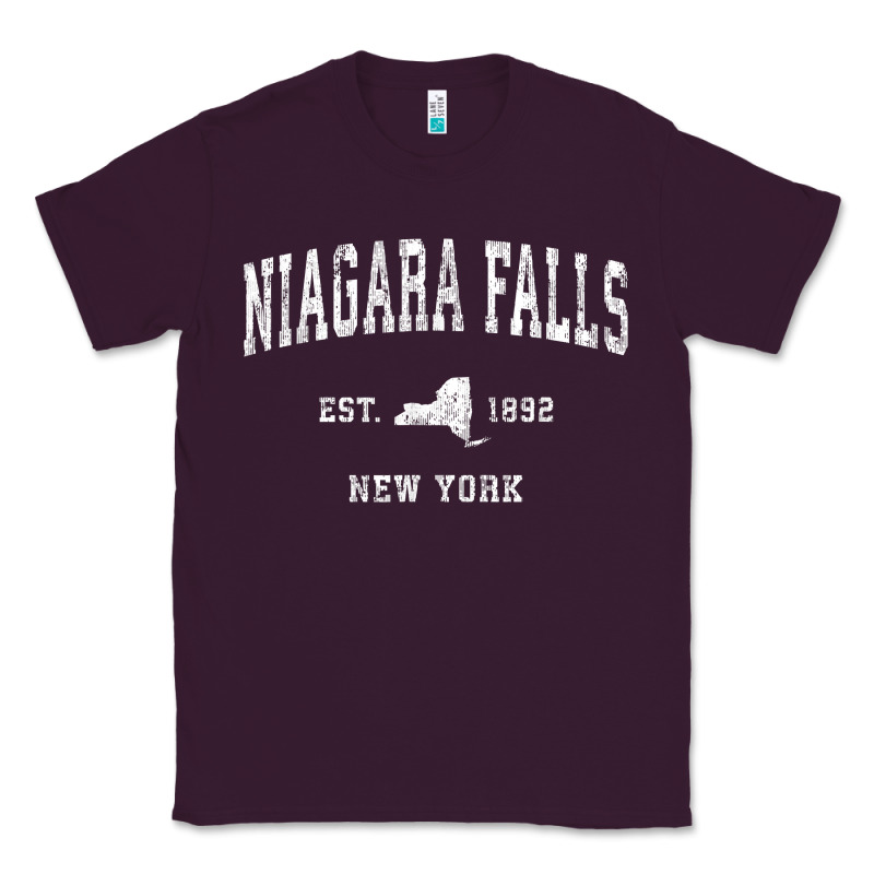 Niagara Falls New York Ny Vintage Athletic Sports Design T Shirt Classic Tee by linhVisuals | Teevron